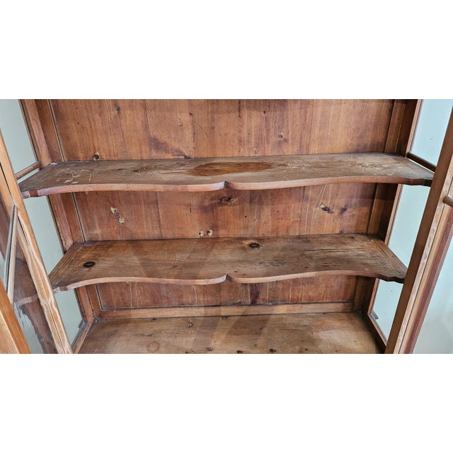 Wood Antique Tuscan Showcase Buffet, 1890s For Sale - Image 7 of 10