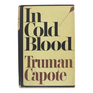 1965 Edition Truman Capote in Cold Blood Hard Cover Book With Dust Jacket For Sale