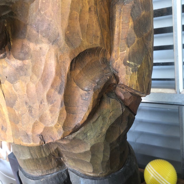 Vintage Carved Woodsman For Sale - Image 10 of 11