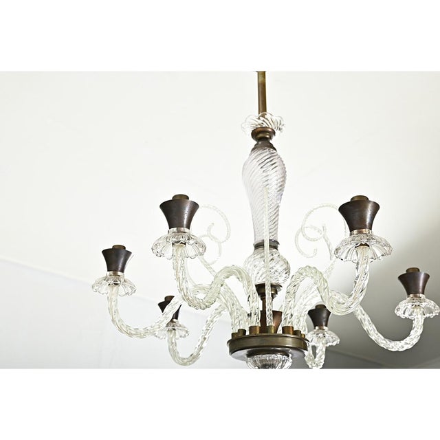 Vintage Italian Murano Glass Chandelier For Sale - Image 16 of 16