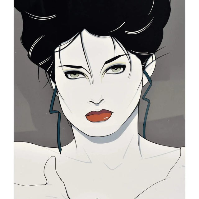 Vintage 1980s Patrick Nagel poster in new frame. This vintage poster is actually mounted to foam core. The original poster...