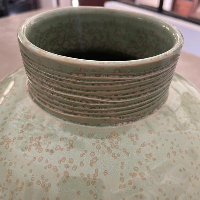 Ceramic French Ceramic Vase by Marie-Jo Lizot, 1990s For Sale - Image 7 of 8