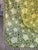Textile Vintage Bates 60’s - 70s Petal Flowers Grassy Green Yellow Cotton Twin Bedspread with Fringe Edges For Sale - Image 7 of 12