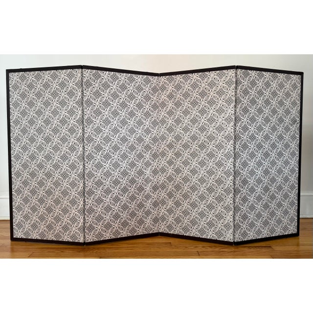Peach Japanese Showa Period Four Panel Byobu Screen of the Changing Seasons For Sale - Image 8 of 10