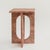 BOND Side Table in Red Travertine - Bond Side Table evokes simplicity with its modern, clean design. Crafted from honed...