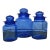 Mid 20th Century Takahashi Hand Blown Cobalt Blue Glass Apothecary Jars With Lids- Set of 3 For Sale
