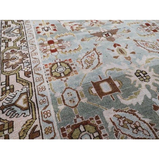 Rustic Galerie Shabab Collection Mid-20th Century Persian Malayer Accent Rug For Sale - Image 3 of 7