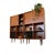 Wood Danish High Bookcase in Teak with LP Storage, 1960s For Sale - Image 7 of 16