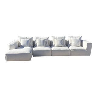 Arhaus Coburn Modular Sectional – Nomad Snow (Crypton Performance Fabric) For Sale