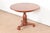 English Baker Furniture Empire Carved Mahogany Pedestal Tea Table or Center Table For Sale - Image 3 of 10