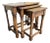 1950s Vintage Oak Wood Nesting Table Set - 3 For Sale