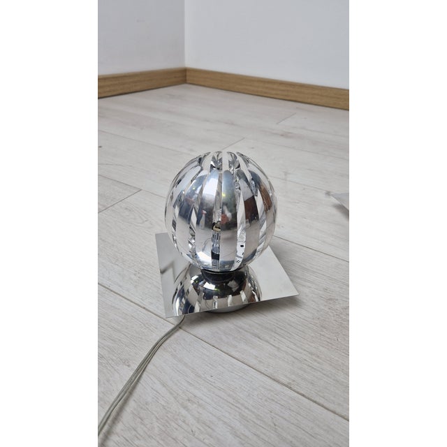 Chromed Metal Table Lamps with Touch Function, Set of 2 For Sale - Image 4 of 15