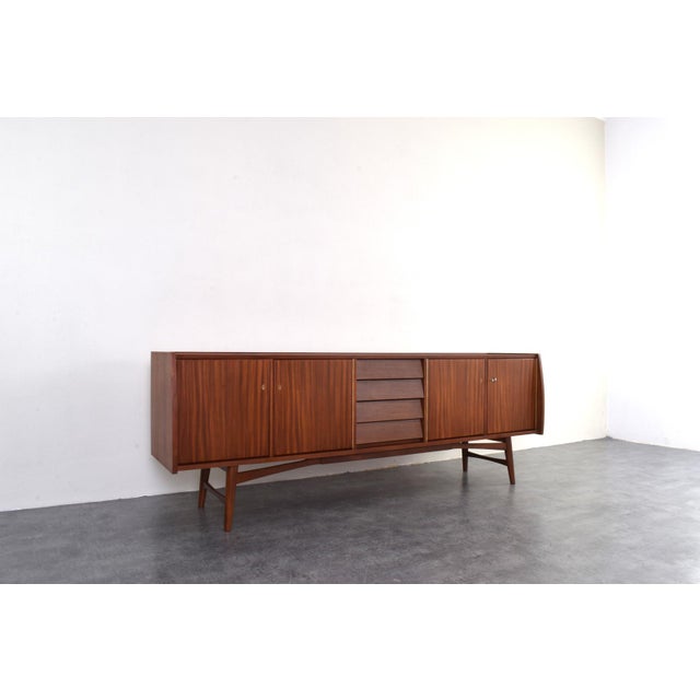 Brown Mid-Century Modern Danish Teak Sideboard, 1960s For Sale - Image 8 of 18