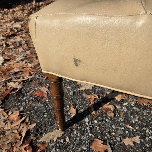 Hancock & Moore Late 20th Century Hancock and Moore Leather Dining Chairs and Bench For Sale - Image 4 of 8