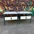 Vista of California Mid-Century Moderm Vista Furniture California Nightstands With Leather Pulls Walnut Laminate For Sale - Image 4 of 12