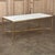 Mid-Century Modern Mid-Century Carrara Marble and Gilded Brass Maison Jansen Style Coffee Table For Sale - Image 3 of 16