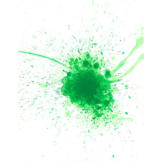 Abstract Original 1971 Lithograph by Joan Miró "Vert" (Green) For Sale - Image 3 of 4