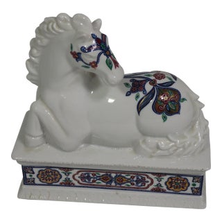 1960s Elizabeth Arden Byzantium Horse Trinket Box For Sale