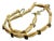 MCM Jewelry by Trifari "Twisted Cord" Golden Rope Link Choker Necklace For Sale