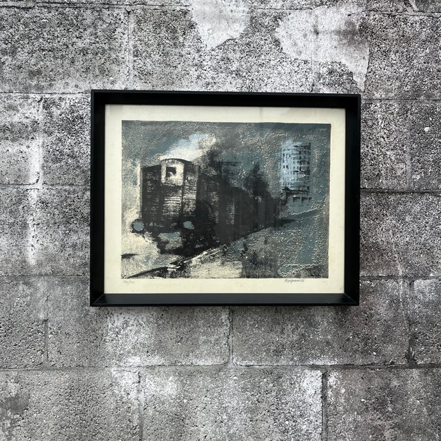 Renzo Vespignani "The Train" Framed Numbered and Hand Signed Lithograph, 1962 For Sale - Image 16 of 16