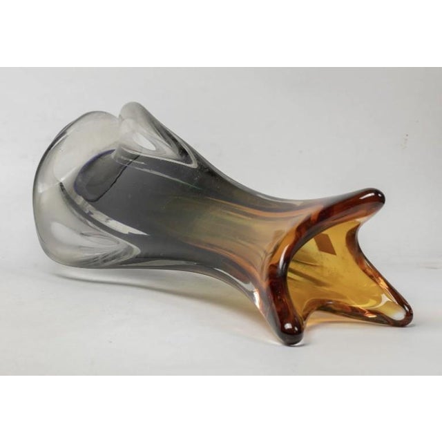 Mid-Century Modern Mid 20th Century Japanese Art Glass Vase For Sale - Image 3 of 5