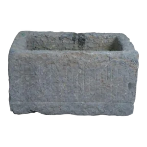 20" Inch Long Hand Chiseled Stone Trough 24-14