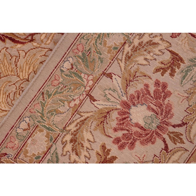 Textile 1990's Pak-Persian Taupe/Red Wool Rug - 8'1'' X 10'1'' For Sale - Image 7 of 9