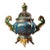 Late 20th Century Cloisonné Enamel Censer With Dragon Handles and Floral Motifs For Sale