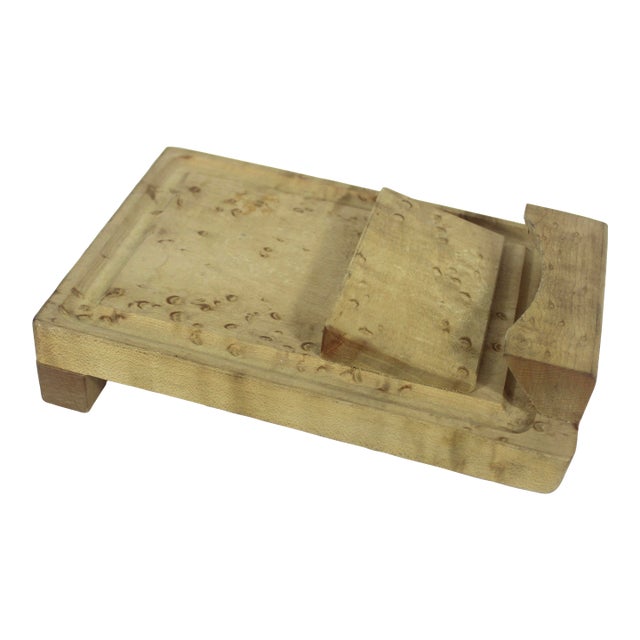 Vintage Birds Eye Maple Oyster Chucking Board Wood For Sale