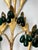 Wall Lights in Gilted Metal with Green Glass Drops, 1890s, Set of 2 For Sale - Image 10 of 11
