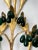 Wall Lights in Gilted Metal with Green Glass Drops, 1950s, Set of 2 For Sale - Image 10 of 11