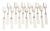 Silver Forks with Silver from Jose Rosas, Set of 12 For Sale