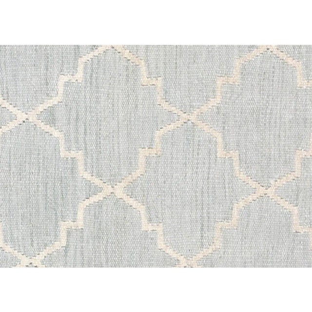 Contemporary Egyptian Kilim. Hand woven in modern designs with wool on cotton foundation in the Fustat region of the Nile...