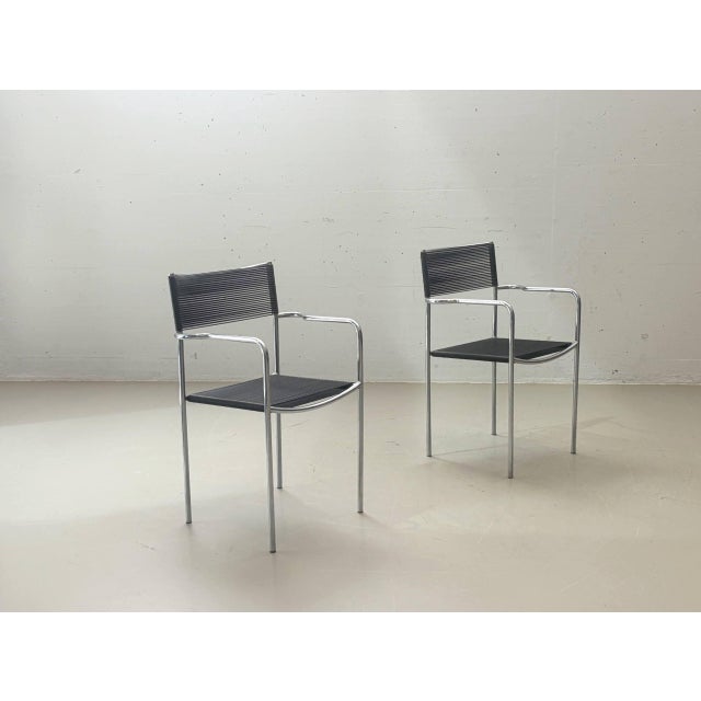 Black Spaghetti Chair by Giandomenico Belotti for Alias, 1980s For Sale - Image 8 of 18