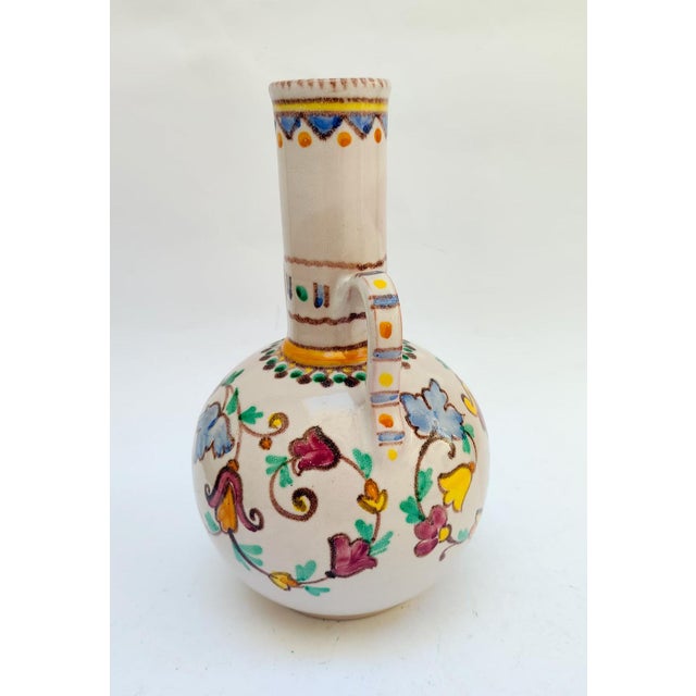 Beige Vietri Sul Mare Ceramic Amphora Vase Designed by Vincenzo Pinto, 1970s For Sale - Image 8 of 12