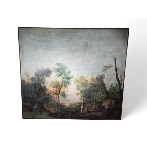 Italian Artist, Pastoral Scene, 1900, Oil on Canvas For Sale - Image 6 of 15