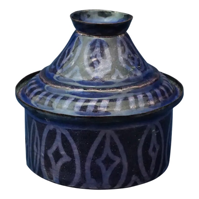 Futurist Enameled Copper Vase by Paolo De Poli, Italy, 1940s For Sale