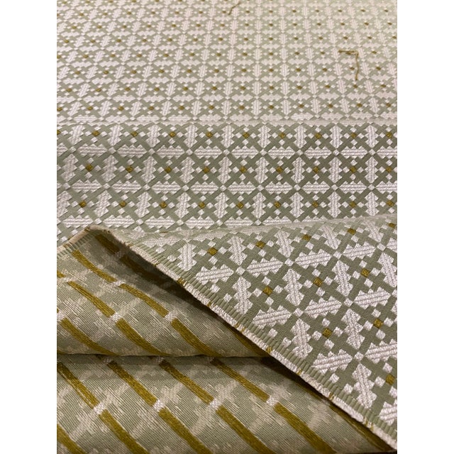 Traver's "Preston" Designer Woven Fabric in Celery - 7 Yards For Sale - Image 4 of 6
