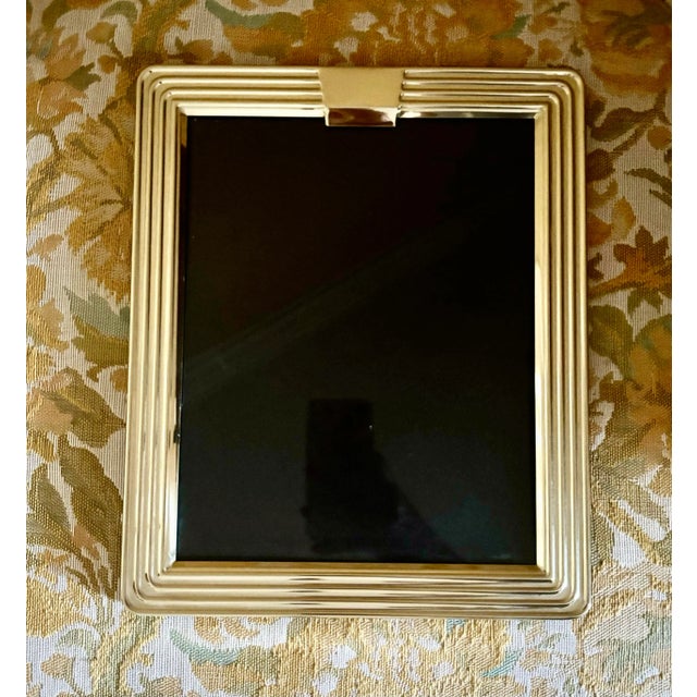 1980s 1980s Hollywood Regency Brass Picture Frame 8x10 For Sale - Image 5 of 7