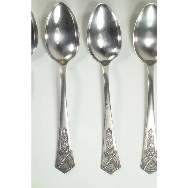 Metal Antique German Cutlery Set from Peka, Set of 24 For Sale - Image 7 of 11