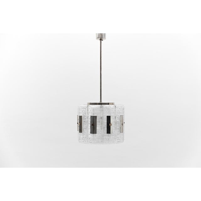 Crystal Glass Pendant Light from Kaiser Leuchten, Germany, 1960s For Sale - Image 13 of 13