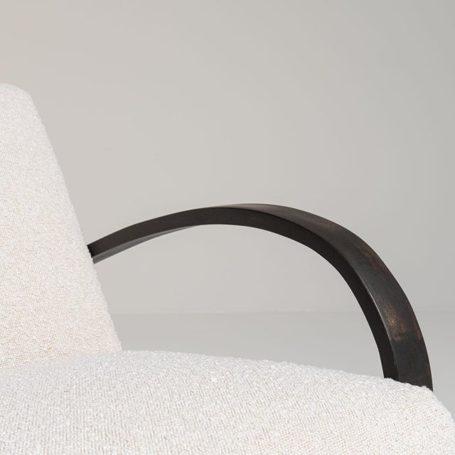 Mid 20th Century Czech Republic Ivory Wood Armchair For Sale - Image 9 of 15