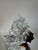 Amber and Clear Ice Glass Vase with Torn Crown Rim by Pertti Santalahti for Humppila, Finland, 1970s For Sale - Image 6 of 15