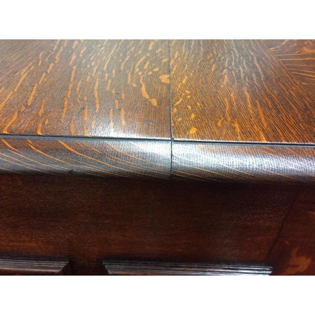 Monumental Antique Oak Buffet, Victorian Carved Sideboard For Sale - Image 10 of 12