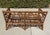 Vintage Rattan Chinoiserie Loveseat, New Pink Linen Upholstery For Sale - Image 12 of 14