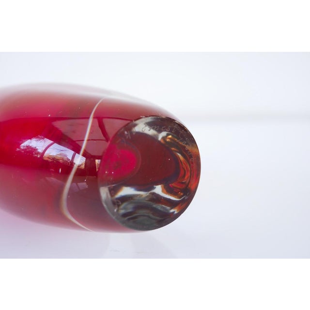 Sommerso Art Glass Vase by Ernst Gordon, 1960s For Sale - Image 10 of 12