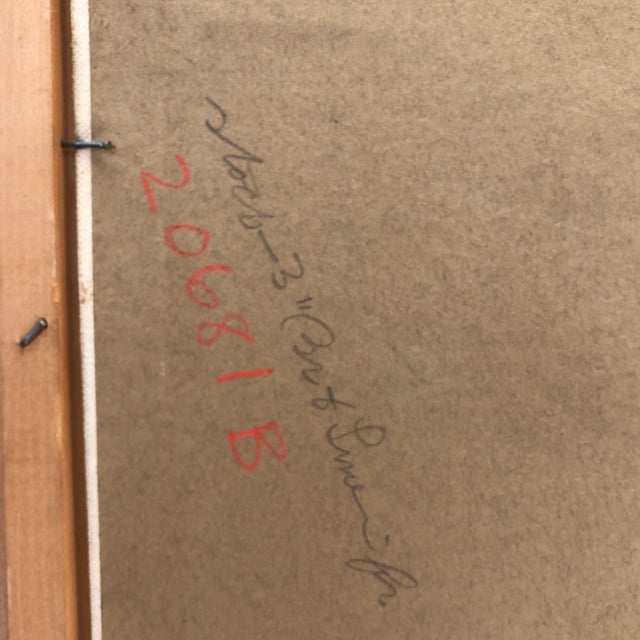 Red Original Vintage 1960’s Still Life Interior Painting For Sale - Image 8 of 9