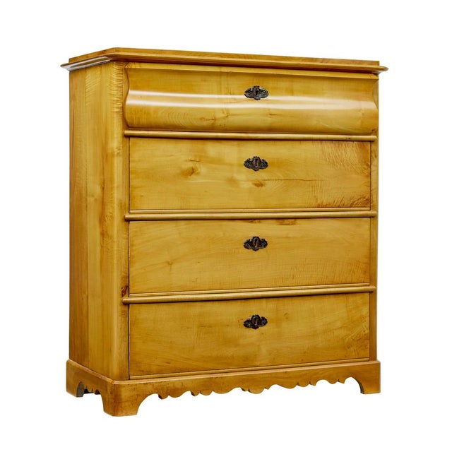 Swedish Birch Chest of Drawers, 1884 For Sale - Image 10 of 10