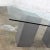 Gray Vintage Modern Double Pedestal Dining Table With Rectangular Glass Top For Sale - Image 8 of 13