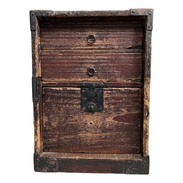 Meiji Period Kake-Suzuri Document Cabinet, Japan, 1890s For Sale